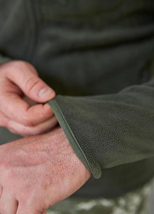 Кофта флисовая polartec military olive, масло 5