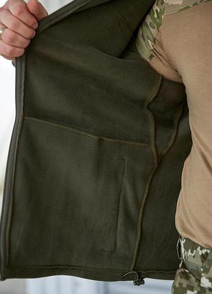 Кофта флисовая polartec military olive, масло 6