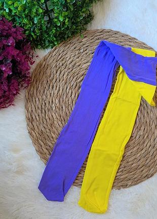 Детские яркие колготы 💛💜one size 2
