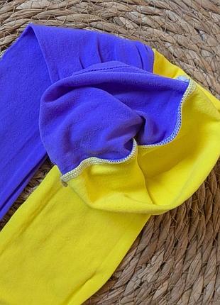 Детские яркие колготы 💛💜one size 3