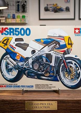 Металева вінтажна табличка "honda nsr500 grand prix racer/tamiya/перегоновий мотоцикл", постер, 14х20 см