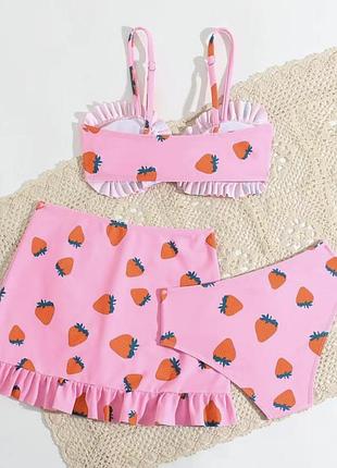 👙🍓 яркий детский купальник с клубничками 🍓👙 2