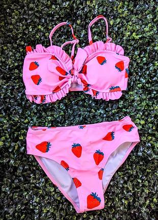 👙🍓 яркий детский купальник с клубничками 🍓👙 3