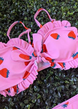 👙🍓 яркий детский купальник с клубничками 🍓👙 4