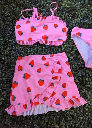 👙🍓 яркий детский купальник с клубничками 🍓👙 9