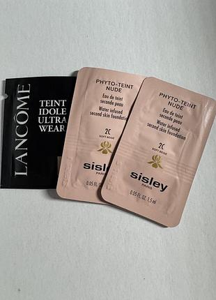 Пробники тональний lancome, sisley