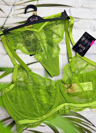 Комплект бюстик і трусики стринги  hunkemoller 🎀. 4