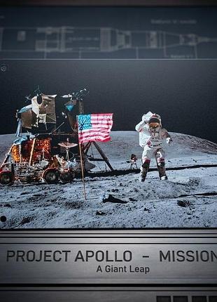 Металлическая винтажная табличка "аполлон-15 / apollo 15 / космос / астронавт на луне", фото постер, 14х20 см