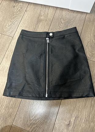 Шкіряна спідниця top shop