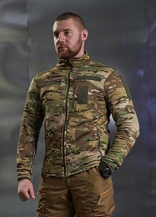 Тактична флісова кофта вафелька military multicam (мультикам)