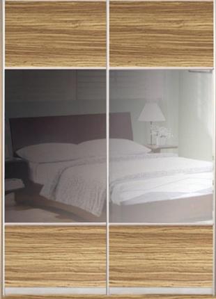 Шкаф купе luxe studio стандарт-1 дсп/тонированое зеркало-9 1000x2100x450 двухдверный (12619)