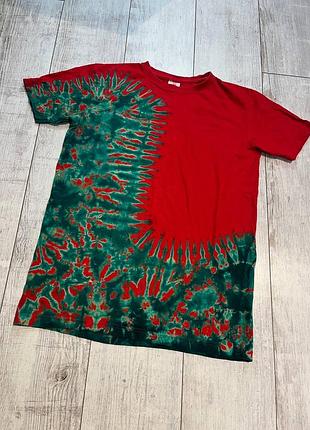 Мужская футболка тай дай в стиле stussy