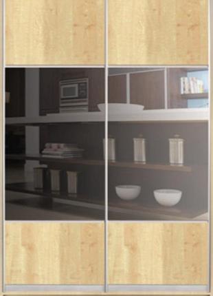 Шафа-купе luxe studio класик-1 дсп/тоноване дзеркало-4 1600x2400x450 дводверна (72987)