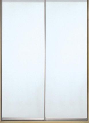Шкаф купе luxe studio стандарт-1 зеркало с пескоструем 1700x2100x450 двухдверный (12449)