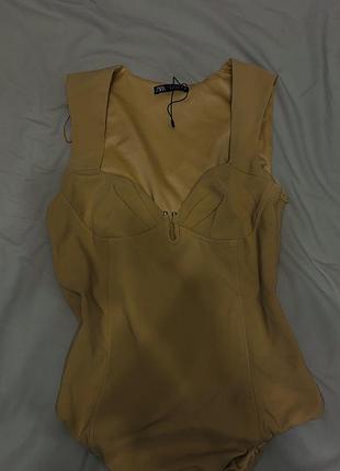 Боді zara жовте