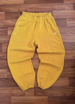 Штани nike жовті, розмір m, коттон