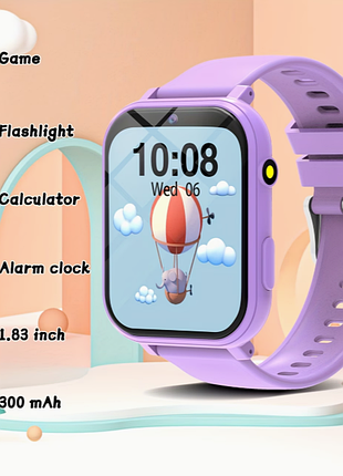 Часы детские smart watch смарт часы t7 с камерой и фонариком фиолетовый