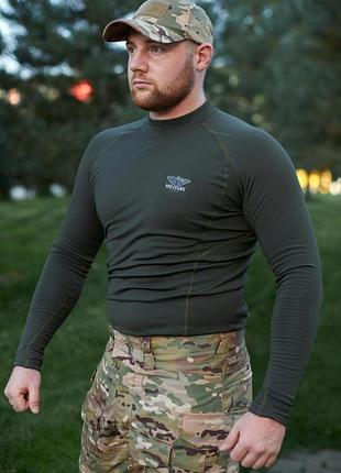 Реглан микродайвинг на флисе military, olive (масло)
