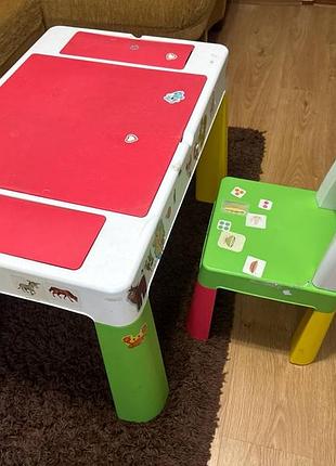 Комплект стол и стул tega baby mf-001-134, столик для лего