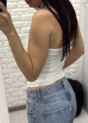 Топ білий zara 3