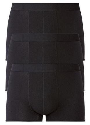 Труси-боксери набір 3 шт. для чоловіка livergy lycra® 371432 l чорний