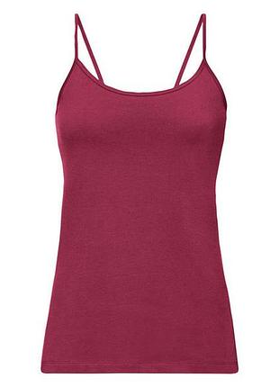Майка натільна із вузькими бретелями для жінки esmara lycra® 369947_381924_499682_464637_427475_496796_370629_499682 s бордовий
