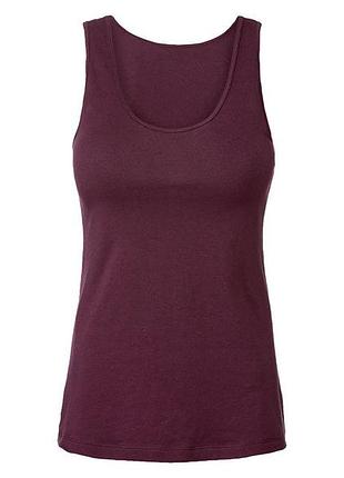 Майка бельевая с широкими бретелями для женщины esmara lycra® 427403_392381 s бордовый