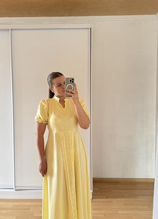 Жовта сукня максі 💛 6