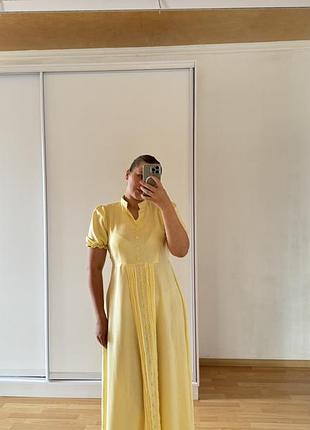 Жовта сукня максі 💛 9