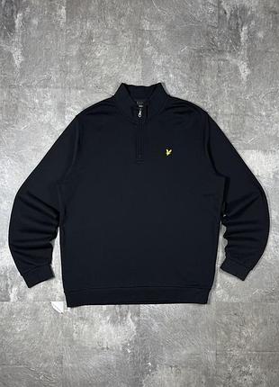 Світшот кофта lyle & scott лайл скот 1/4 zip з горлом зип зипка худі xxl xl