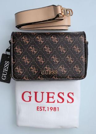 Сумка на плечо guess с логотипами 4g +видеообзор