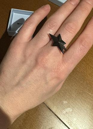 Кольцо mugler чорне оригінал