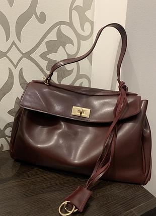 Сумка жіноча  класична next level bags: "emma-jane" бордовий