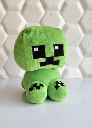 М'яка іграшка кріпер дитинча майнкрафт 21 см  minecraft creaper baby