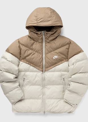 Оригинальн! сша! мужской пуховик nike m nk sf wr pl-fld hd jkt fb8185-247 куртка новое состояние