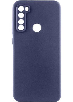 Чехол tpu getman liquid silk full camera для xiaomi redmi note 8t синий / midnight blue