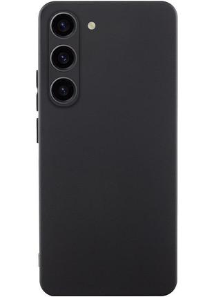 Чехол tpu getman liquid silk full camera для samsung galaxy s23 черный / black