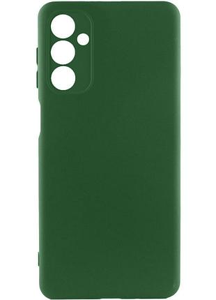 Чехол tpu getman liquid silk full camera для samsung galaxy a27 зеленый / dark green