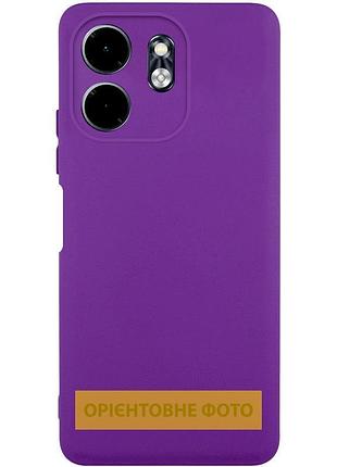 Чехол tpu getman liquid silk full camera для motorola edge 50 fusion фиолетовый / purple