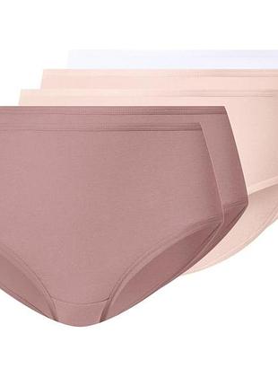 Трусики-хипстеры набор 5 шт. хлопковые для женщины esmara lycra® 508416 s розовый