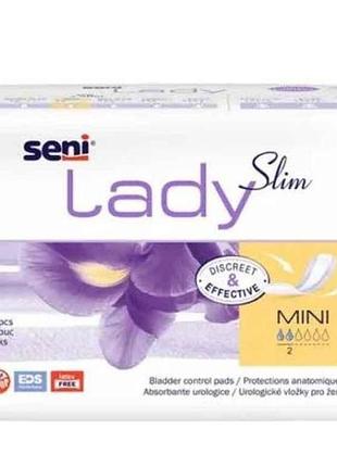 Прокладки урологічні 20шт seni lady slim mini plus 2,5 крап тм seni
