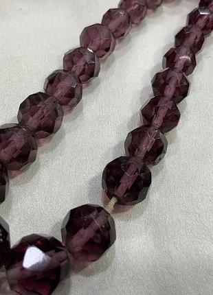 ✨🍇🔮 раскошні вінтажні аметистові намиста з гранованого кришталю 🔮🍇✨