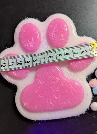 Антистрес🐾 таба лапка большая сквиш 🤍🩷 5