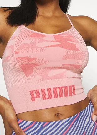 Спортивний топ рожевий puma камуфляж