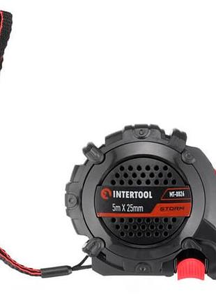 Рулетка intertool 5 м x 25 мм storm магнит (mt-0826) 2