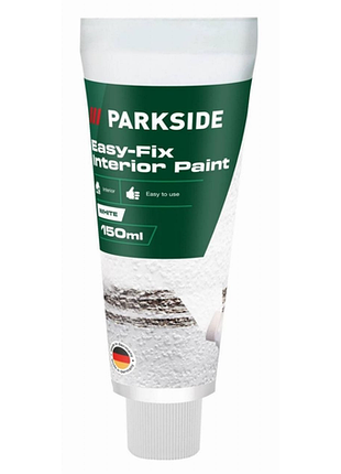 Краска для внутренних работ parkside easy fix – белая, 150 мл