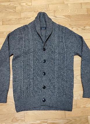 [m] мужской меланжевый кардиган zara