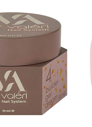 Гель для нарощування 04 builder gel dream valeri, 30 мл
