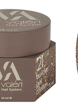 Гель для нарощування 21 builder gel dream valeri, 15 мл