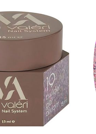 Гель для нарощування 19 builder gel dream valeri, 15 мл